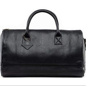 Alligator skin duffle bag